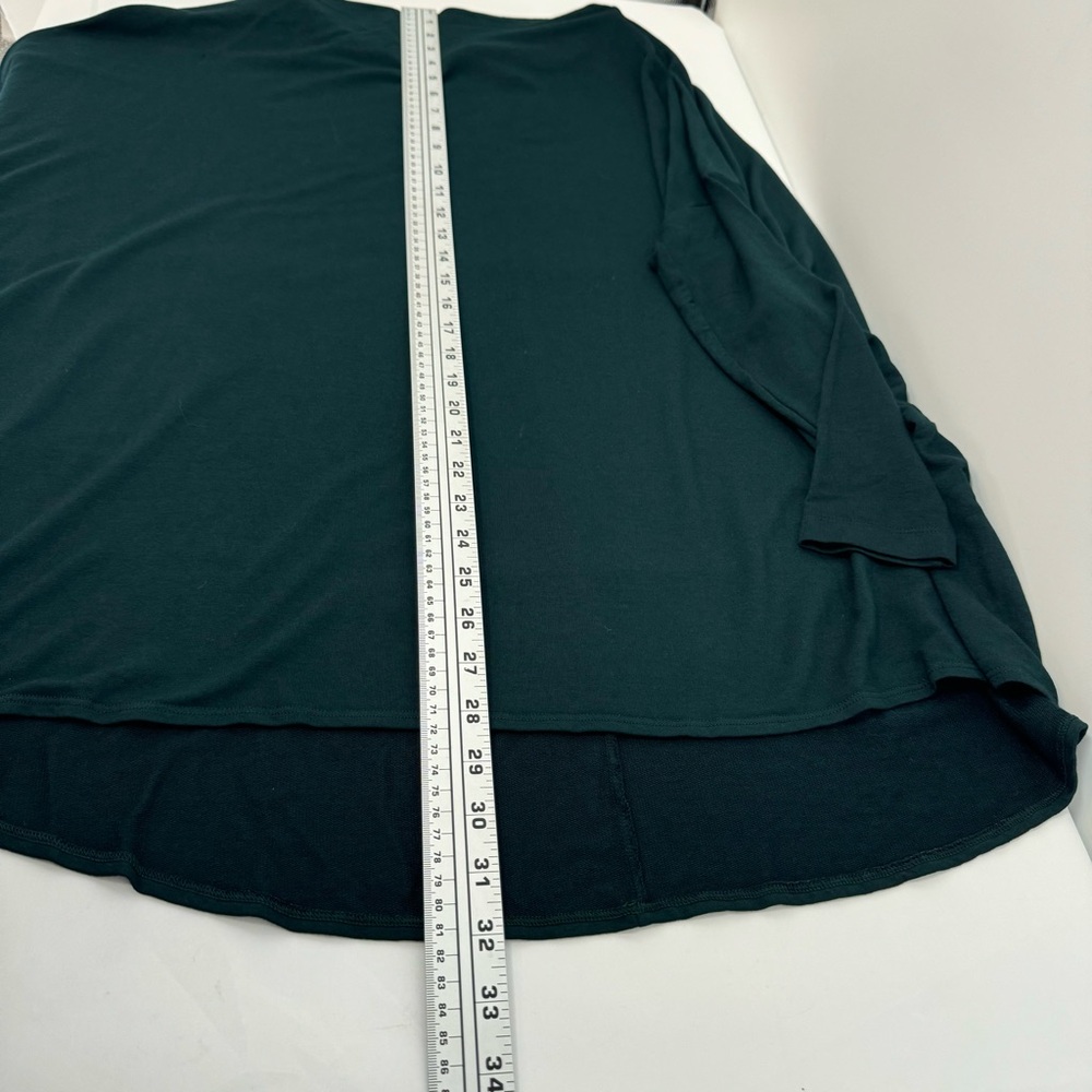 Bryn Walker Dimitri French Terry Knit Draped Neck Dolman Sleeve Oversized Tunic - Picture 12 of 12